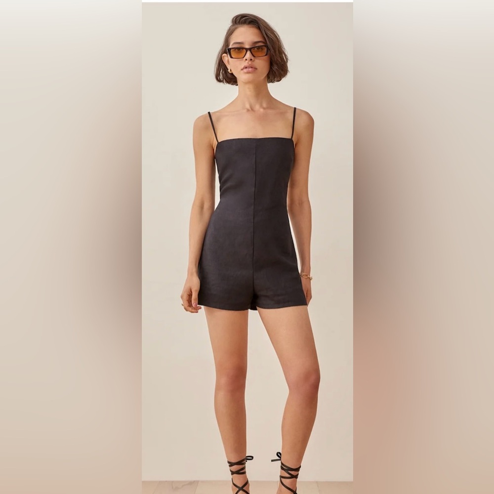 Reformation Camden Linen Romper